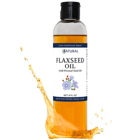 Zatural Flaxseed Oil 8oz with Oil Splash