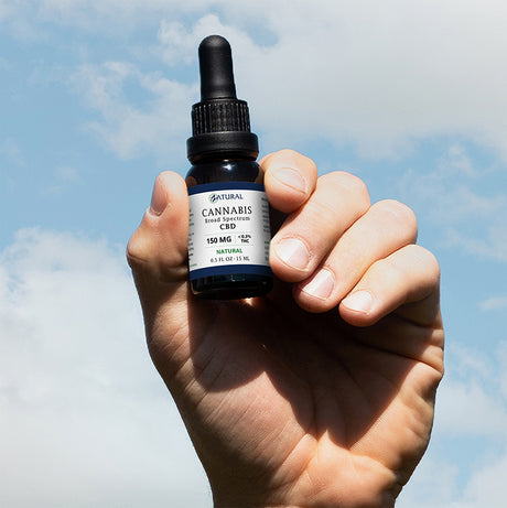 Zatural CBD sample bottle for free natural