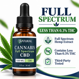 Full Spectrum CBD Oil Drops  | Less Than 0.3% THC