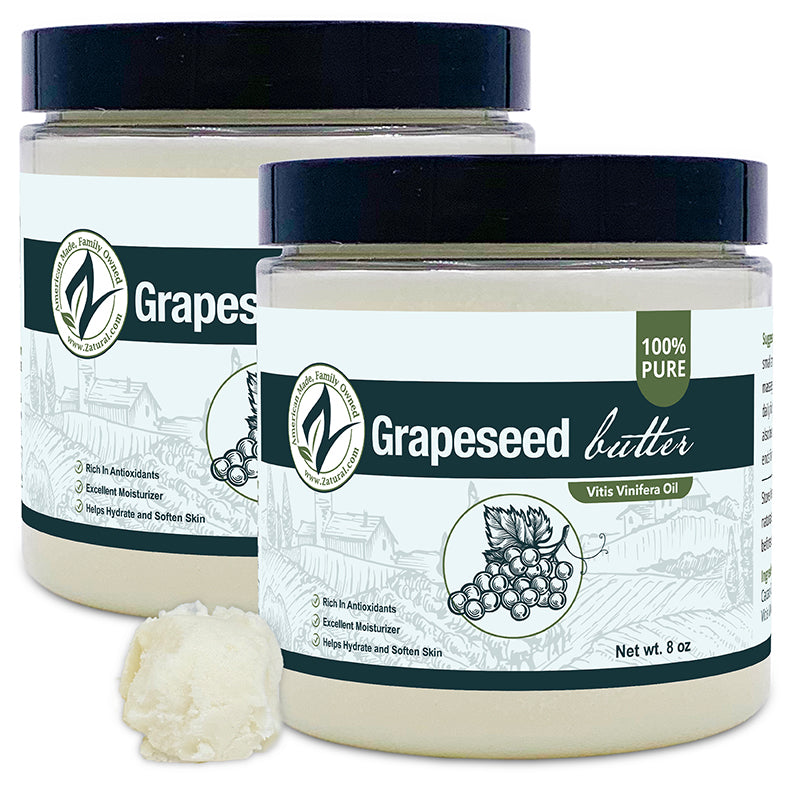 Zatural Grapeseed Butter 8oz two pack 
with a scoop of butter