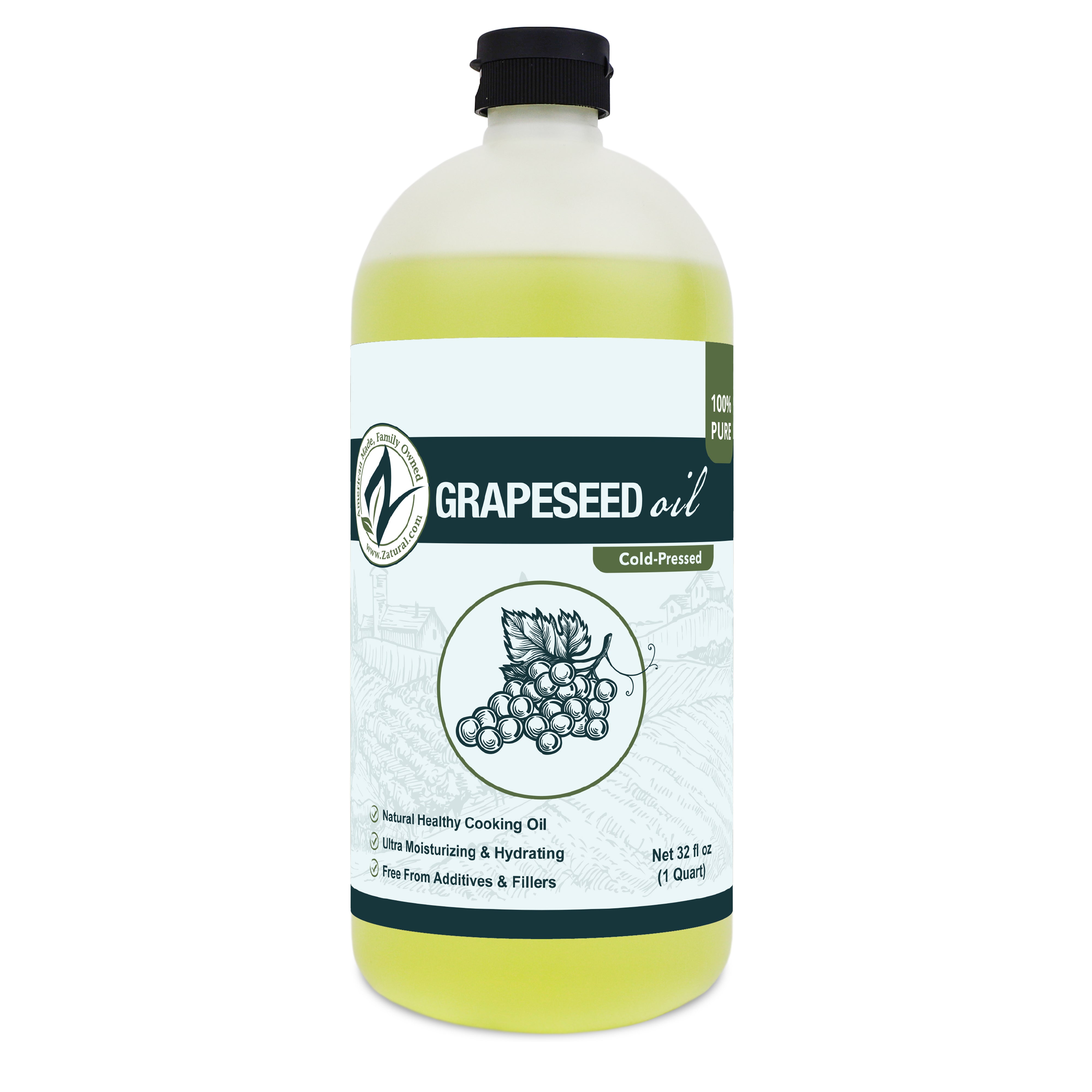 Virgin Grapeseed Oil | Organically Grown | Cold-Pressed