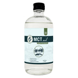 Zatural MCT Oil 16oz glass, front side of label