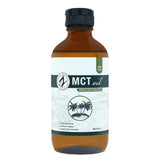 Zatural MCT Oil 8oz glass, front side of label