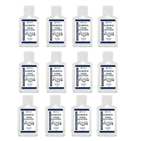 Zatural Hemp Hand Sanitizer 2oz twelve pack