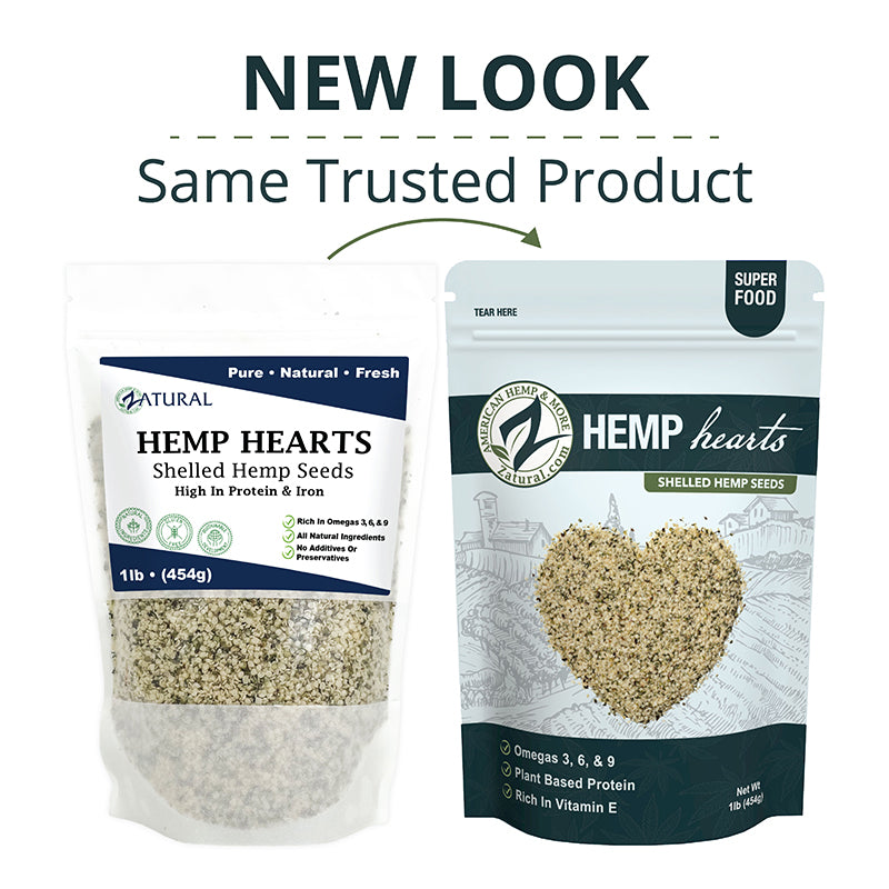 New Zatural Hemp Heart bags