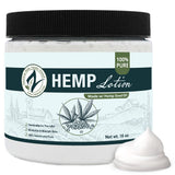 Zatural Hemp Lotion 16oz with a swirl