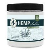 Zatural Hemp Lotion 8oz Front side of the label