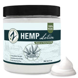 Zatural Hemp Lotion 8oz with a swirl