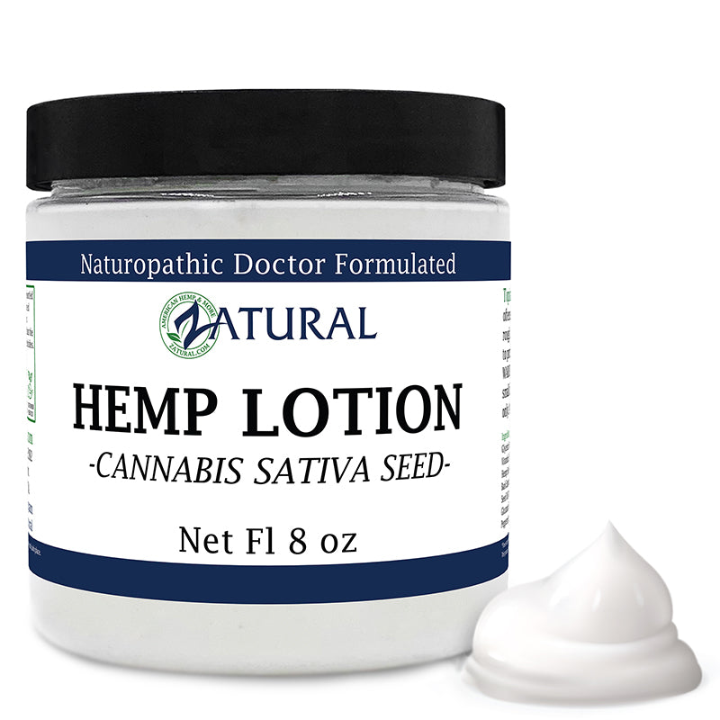 Zatural Hemp Lotion 8oz swirl