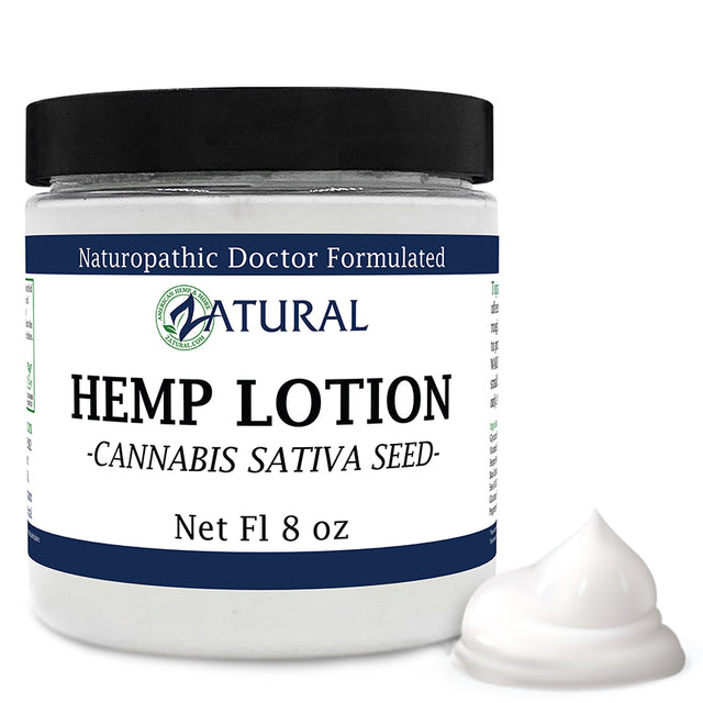 Zatural Hemp Lotion 8oz swirl