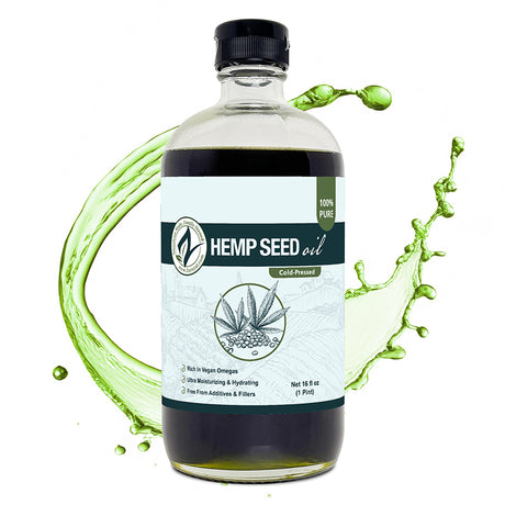 Zatural Hemp Seed Oil 16oz Glass Splash