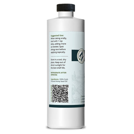Hemp Seed Oil Virgin Cold-Pressed | Culinary & Topical