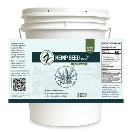 Hemp Seed Oil Virgin Cold-Pressed | Culinary & Topical