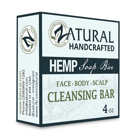 Zatural Hemp Soap Box left side