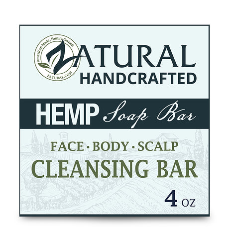 Zatural Hemp Soap Box front side
