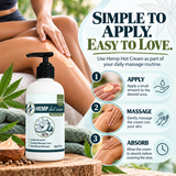 Hemp Hot Cream | Warming Topical | Muscle & Joint Areas