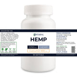 Hemp Extract Softgels With Curcumin 90 count label