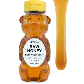 Zatural Raw Honey 12oz honey drip