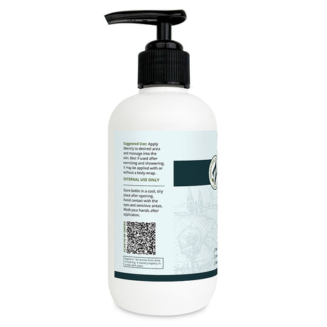 Zatural Hot Cream 8oz pump left side of label