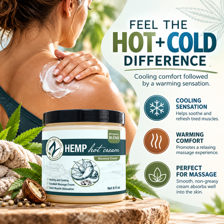 Hemp Hot Cream | Warming Topical | Muscle & Joint Areas