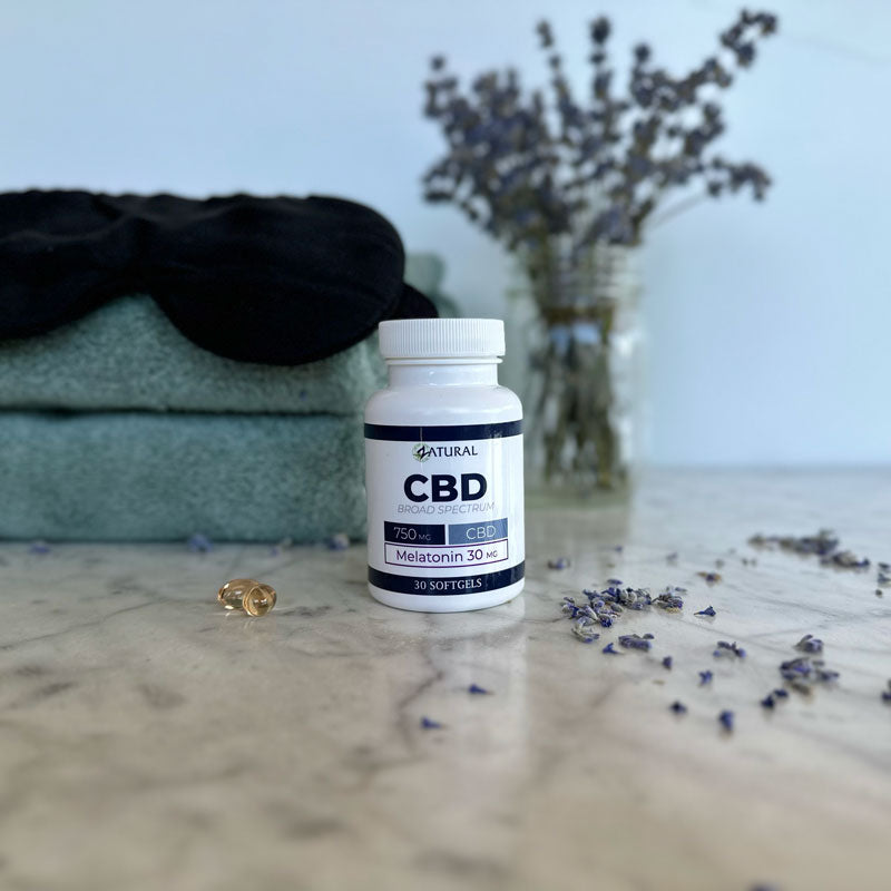 CBD Softgels with Melatonin  | Broad Spectrum Nano CBD Oil