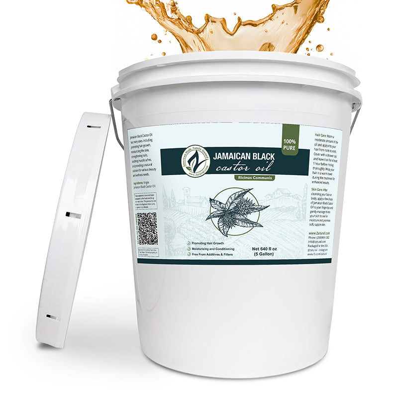 Zatural Black Castor Oil 5 gallon splash