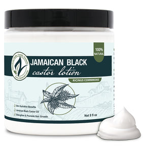 Zatural Jamaican Black Castor Lotion 8oz with a glop