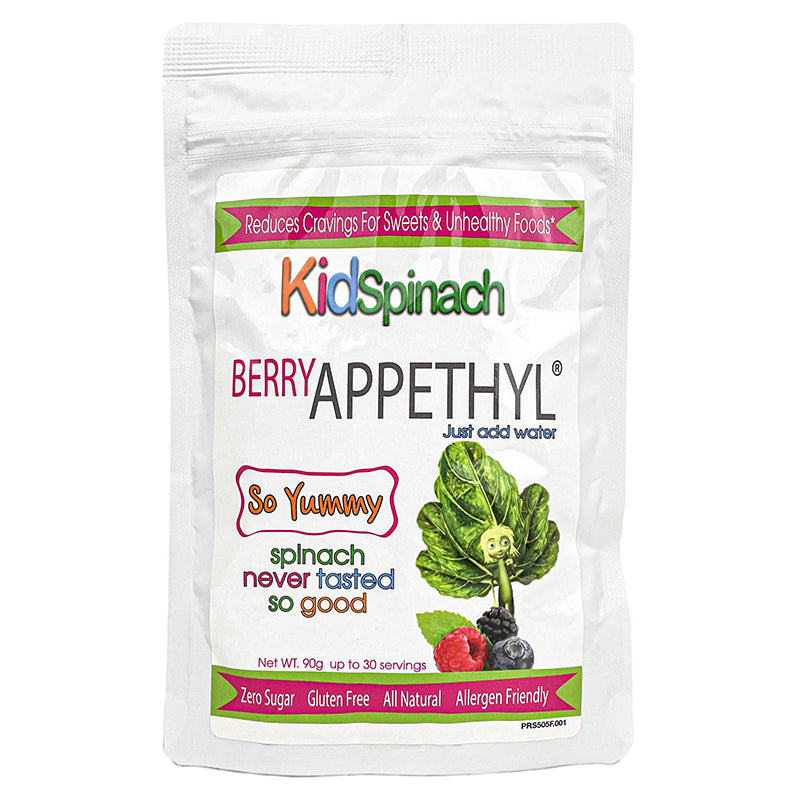 Zatural Kids Spinach Appethyl 150mg Front