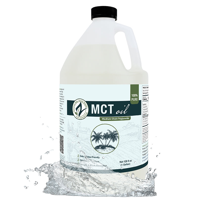 Zatural MCT Oil 1 gallon, splash