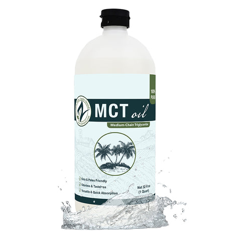 Zatural MCT Oil 32oz, splash