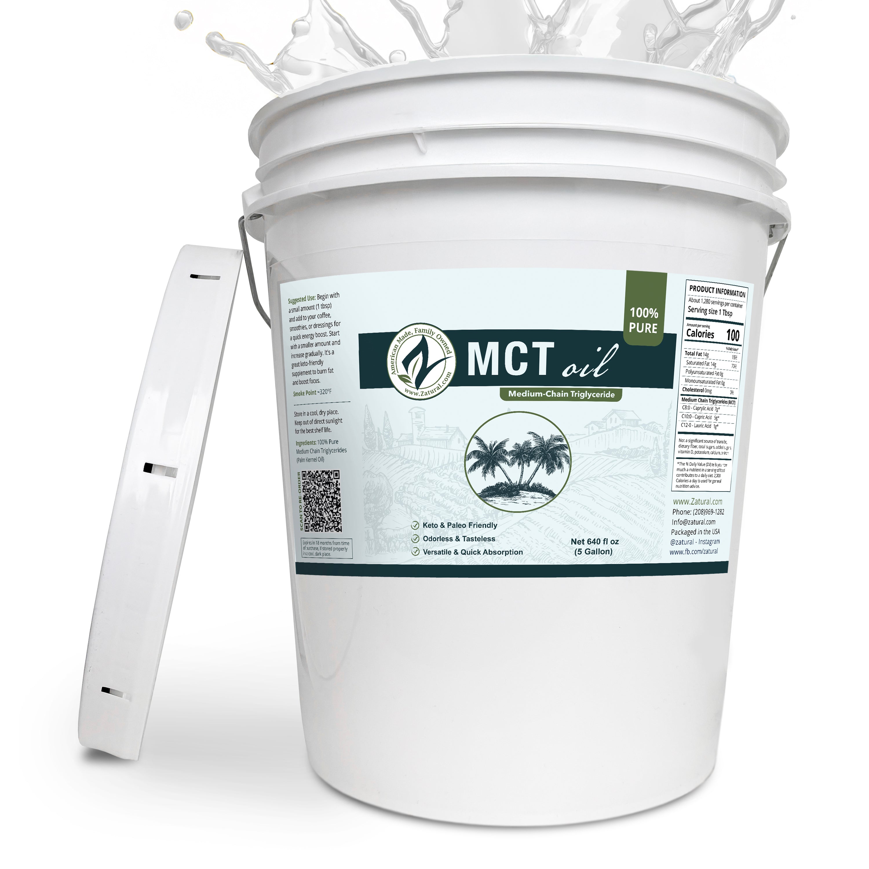 Organic MCT Oil | Medium-Chain Triglycerides oil