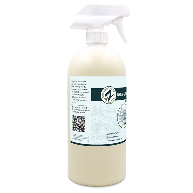 Spray bottle with a label on a white background