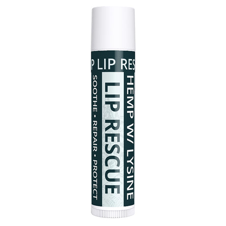 Lip Rescue lip balm tube on a white background