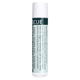 Lip balm tube with 'SCUE' branding on a white background