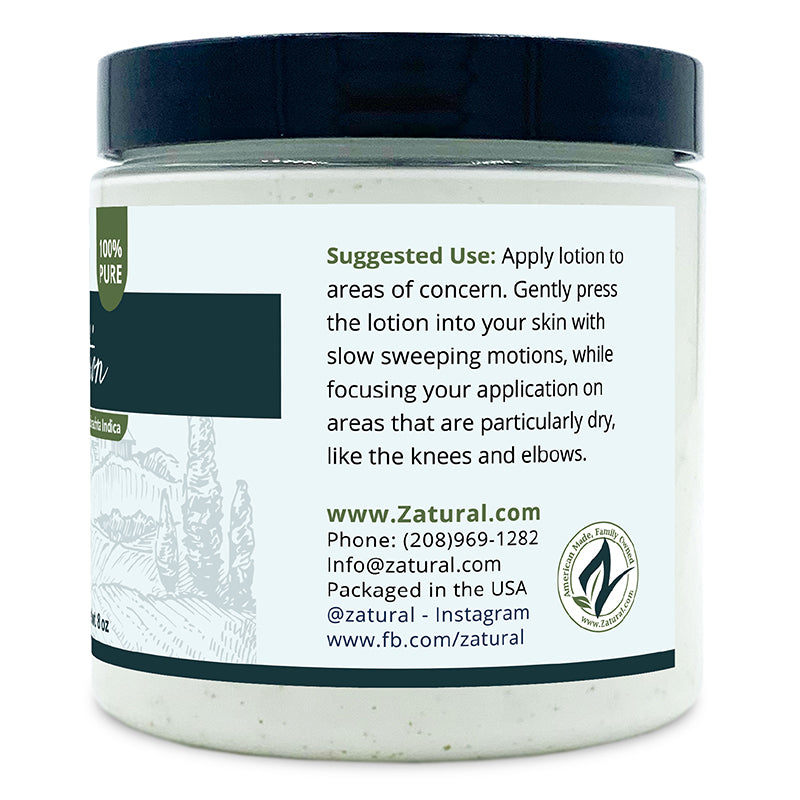 Neem Lotion 8oz right side of label