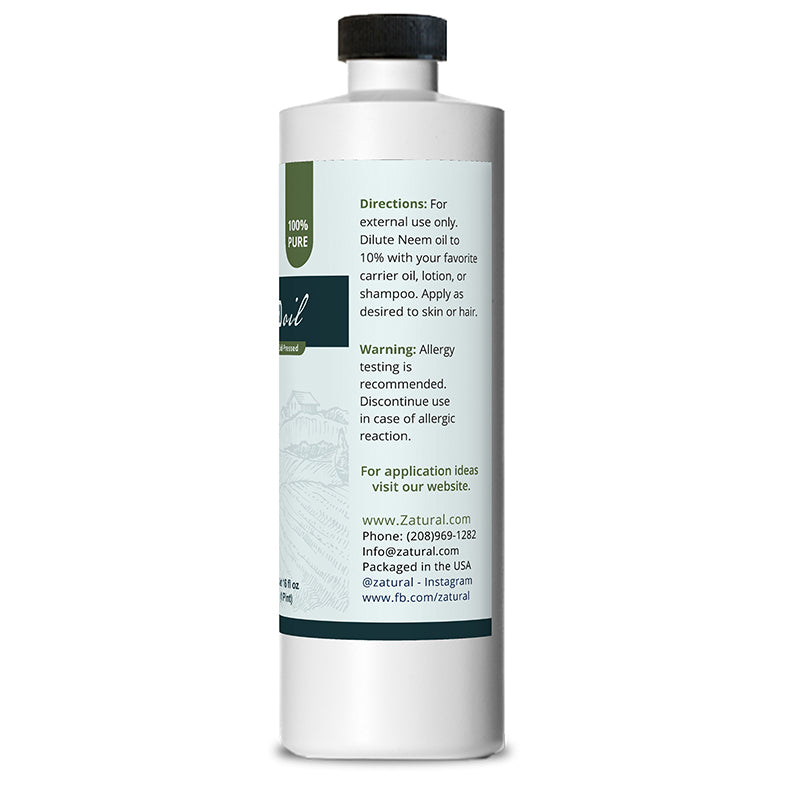 Neem Oil 100% Pure Cold-Pressed | Garden & Topical Use