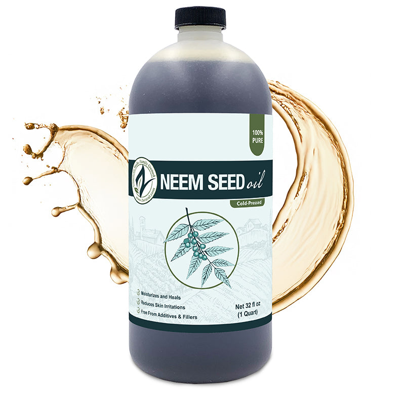 Zatural Neem Seed Oil 32oz splash
