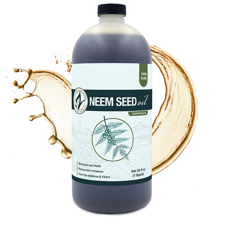 Zatural Neem Seed Oil 32oz splash