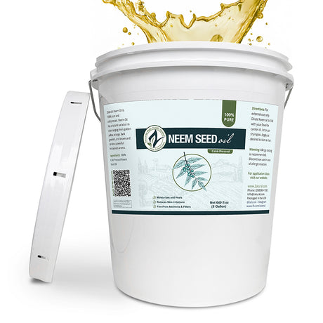 Zatural Neem Seed Oil 5 Gallon splash