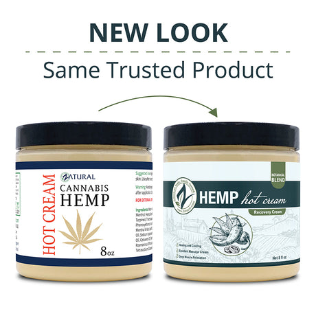 Zatural Hemp Hot Cream new look