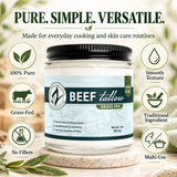Pure. Simple. Versatile. Beef Tallow