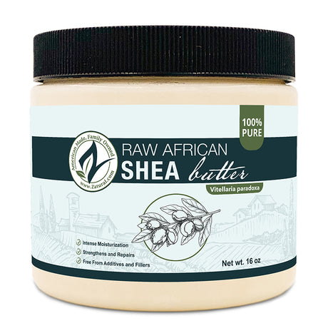Zatural Raw African Shea Butter, front of the label