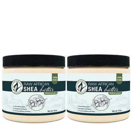 Zatural Raw African Shea Butter two pack