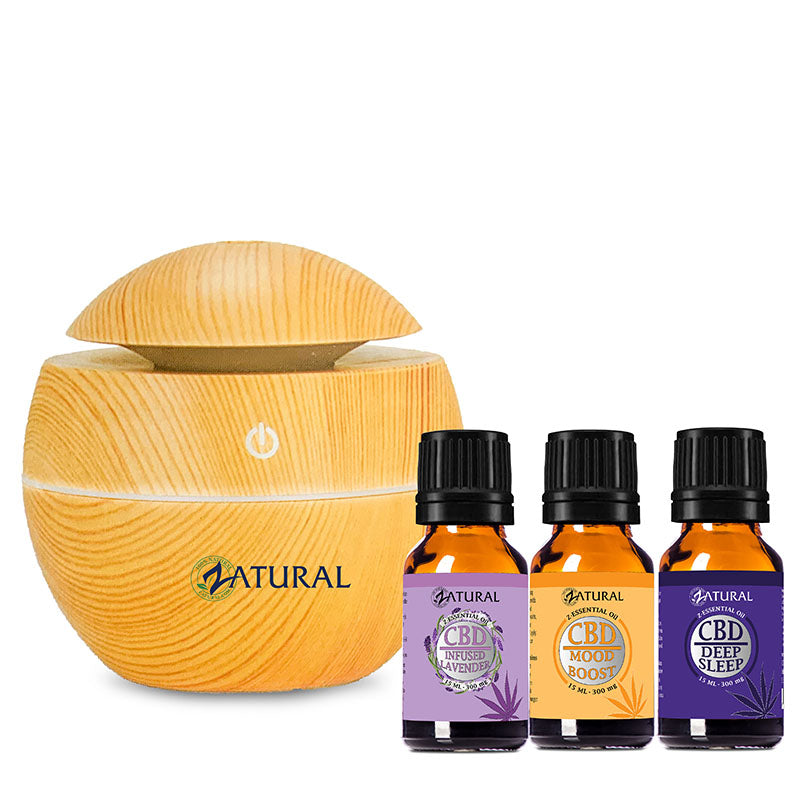 Zatural Diffuser Set of 15 ml essential oil bottles