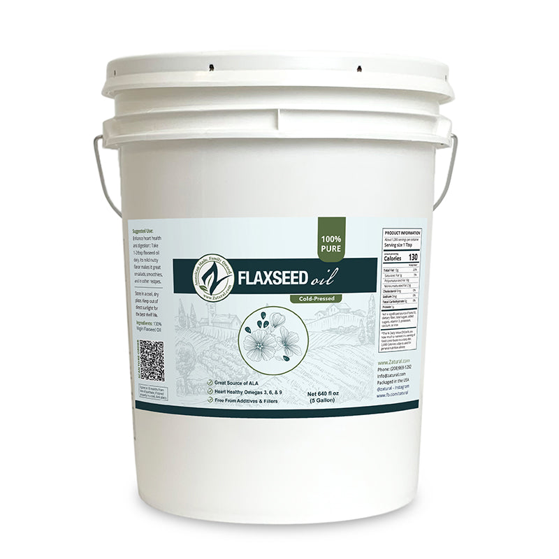Zatural Flaxseed Oil 5 gal bucket