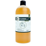 Zatural Flaxseed Oil 32oz, front side of label