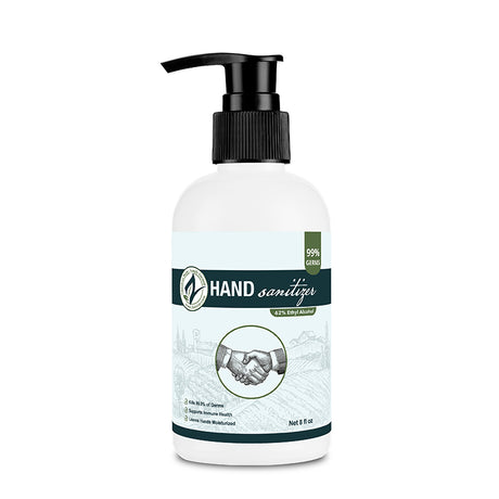 Zatural Hand Sanitizer Gel 8 oz Front