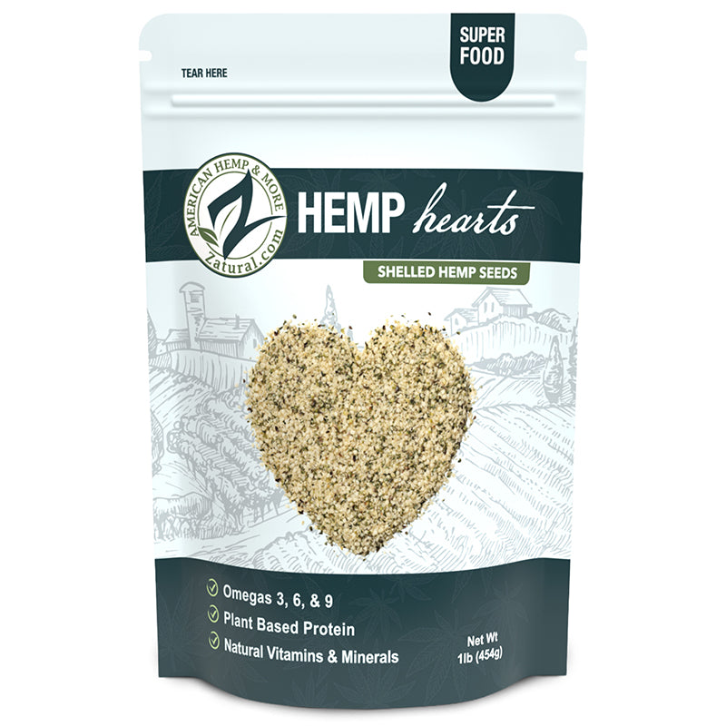 Zatural Hemp Hearts front of the bag