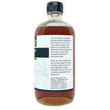 Zatural Black Castor Oil 16oz glass right side of the label