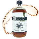Zatural Black Castor Oil 16oz glass front splash